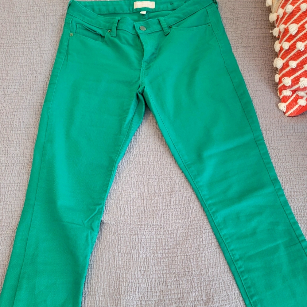 Banana Republic Skinny Jeans- green